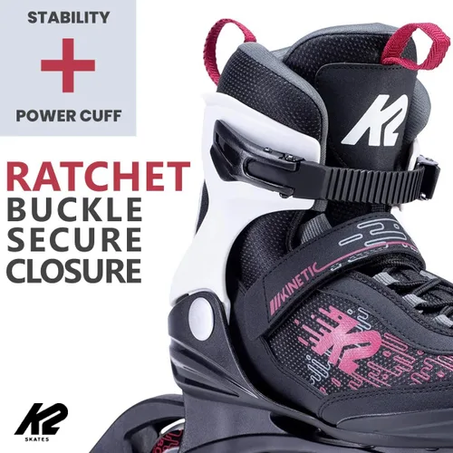 Vista 2 de K2 Kinetic 80 - Patines en línea para mujer, transpirables y cómodos, originales para mujer