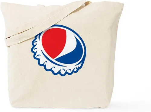 Vista 7 de CafePress Pepsi Tote Bag Bolsa de lona natural, bolsa de compras de tela, Caqui