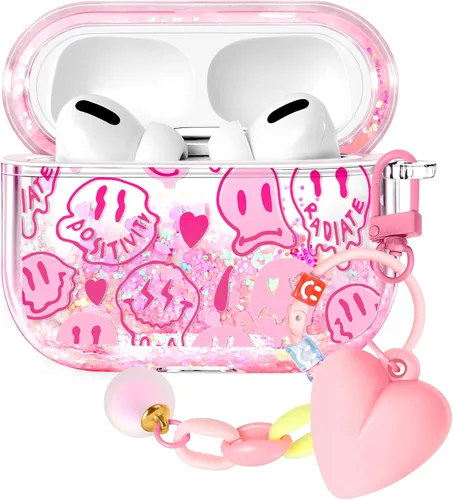 Vista 9 de Funda para Apple para Airpods 4 Case 2024 - Arena Movediza Líquida Arte Artístico Estético Funda Mujer Chica Mujeres Brillante Brillo Purpurina