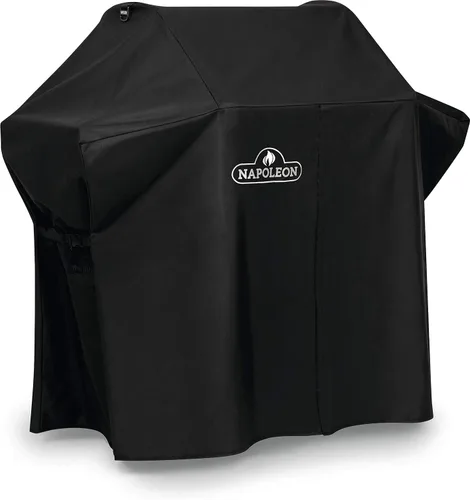 Vista 3 de Napoleon Cubierta de parrilla para la serie Rogue 425 - Negro, resistente al agua, protección UV, rejillas de ventilación, cierre de gancho y bucle