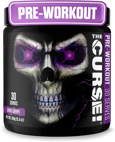 Vista 13 de JNX SPORTS The Curse! Polvo de preentrenamiento para hombres y mujeres, cafeína, beta-alanina, creatina, L-citrulina, 5 porciones, sabor a frambuesa