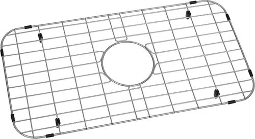 Vista 14 de Rejilla de fregadero de cocina Zeesink, protectores de fregadero de 18 1/2" X 13 3/8", rejilla de fregadero de acero inoxidable con drenaje central
