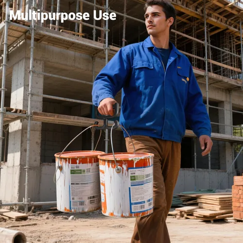 Vista 7 de Paquete de 2 bolsas de comestibles con asa para bolsas de plástico, cada una tiene capacidad para 100 libras, duradera, multiusos, resistente, Negro