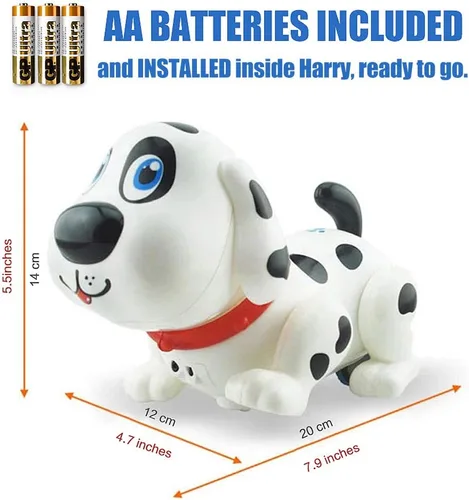 Vista 9 de Perro electrónico Harry responde al tacto con divertidos movimientos de cachorro, búsqueda, canciones y sonidos de perros.