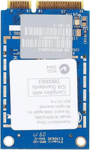 Vista 8 de Tarjeta,Doble Banda 2.4/5.8GHZ 300M Mini PCI-E Tarjeta,Tarjeta de red de 300Mbps, para Pro MB988Z/A BCM94322MC