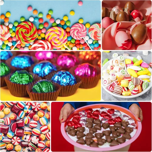 Vista 3 de Envolturas de caramelo de papel de aluminio – Papel de regalo de chocolate, 300 piezas, envoltorio de barra de chocolate casera, embalaje