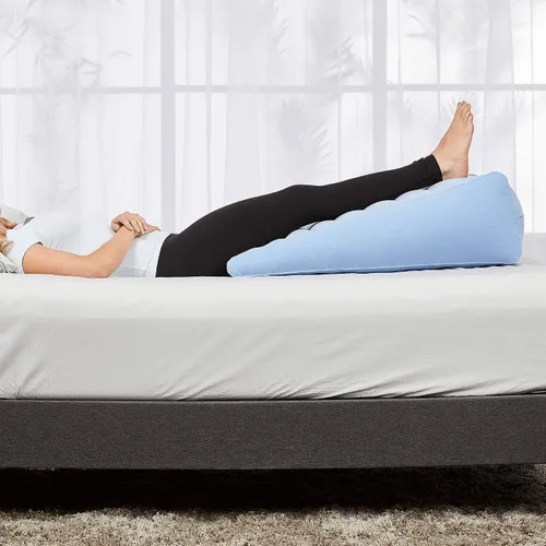 Vista 8 de Contour Cojín inflable de cuña para cama de alivio de espalda, longitud extendida, cuña inclinada gradual, (32 x 24 x 7) (paquete de 2)