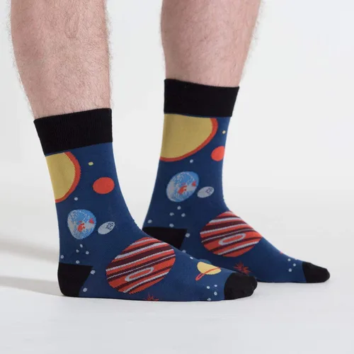 Vista 27 de Sock It To Me - Calcetines con diseño de extraterrestres y del espacio para hombre