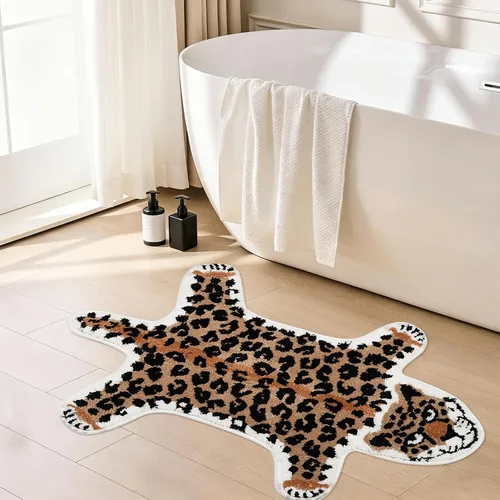 Vista 8 de Bonita alfombra de baño Koi de pez azul, antideslizante, de dibujos animados, divertidas, alfombras de baño y tapetes absorbentes para niños