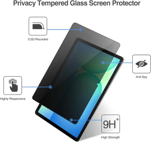 Vista 4 de ProCase Protector de pantalla de privacidad para Galaxy Tab S10 FE /S9 FE /S9/S8/S7 for Galaxy Tab S10 FE 2025/S9 FE 10.9"/S9 11" 2023/S8 2022/S7