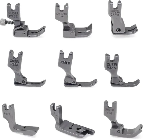 Vista 5 de Juego de 28 prensatelas industriales compatibles con JUKI DDL-555 DDL-5550 DDL-5600 DDL-8300 Singer 188K 191D 195K 196K Brother B705 B70 7B715 B716