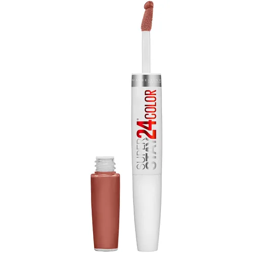 Vista 47 de Maybelline Super Stay 24, lápiz labial líquido de maquillaje de 2 pasos, color altamente pigmentado de larga duración con bálsamo hidratante, Merlot