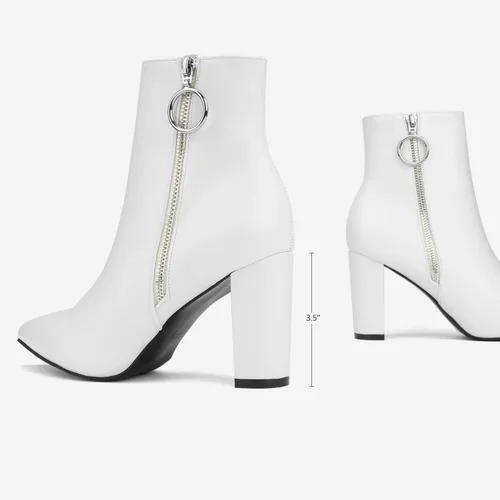 Vista 5 de DREAM PAIRS - Botines para mujer con tacón alto y grueso