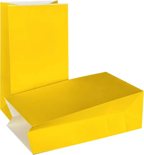 Vista 20 de Bolsas de papel de color brillante mini KEYYOOMY, bolsas de fiesta negras, bolsitas de papel para regalos de fiesta pequeña, bolsa de almuerzo