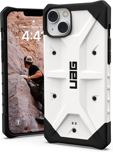 Vista 6 de URBAN ARMOR GEAR UAG - Funda protectora diseñada para iPhone 14 Plus, verde oliva de 6.7 pulgadas, Pathfinder, delgada, ligera, a prueba de golpes