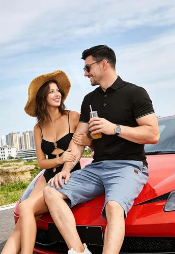 Vista 24 de JustSun Pantalones cortos para hombre, estilo casual, de algodón, con cintura elástica y bolsillos Negro