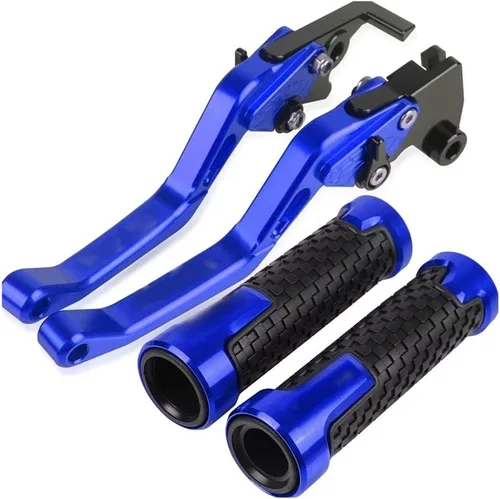 Vista 8 de DOUKI for Kawasaki for VERSYS-X250 2017 2018 2019 2020 2021 Motorcycle Handlebar Adjustable Brake Clutch Levers Grips Handle Lever (Color : Black)