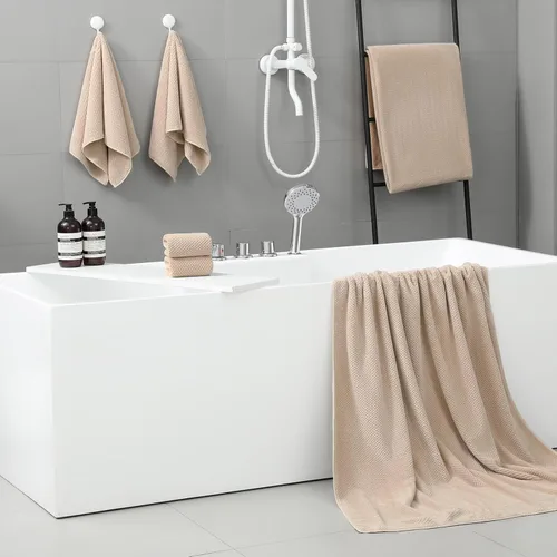 Vista 2 de YTYC Toallas, toallas de baño extra grandes de 29 x 59 pulgadas para baño, toallas de ducha súper suaves de secado rápido, peso ligero, microfibra
