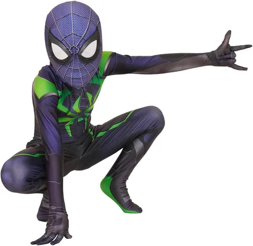 Vista 5 de NAWAKOL Superhero Cosplay Costumes for Kid Halloween Bodysuits Unisex Spandex Costume