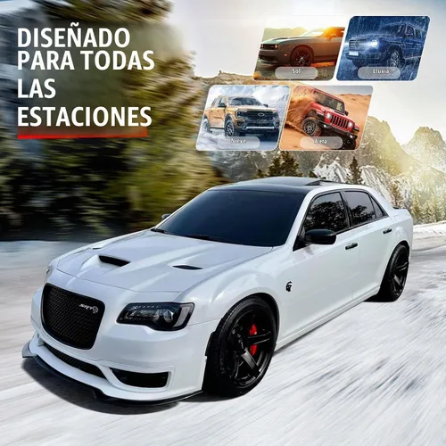 Vista 7 de Compatible con Chrysler 300 todos los modelos 2011-2023 Panel de capó SRT Negro
