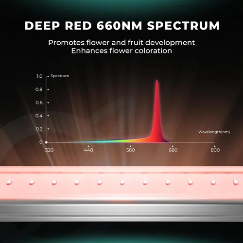 Vista 6 de MARS HYDRO ADlite Red30 & Blue30 Luz de Crecimiento LED para Plantas de Interior, Luces de Crecimiento de 30Wx2, Luz Suplementaria de Espectro Rojo