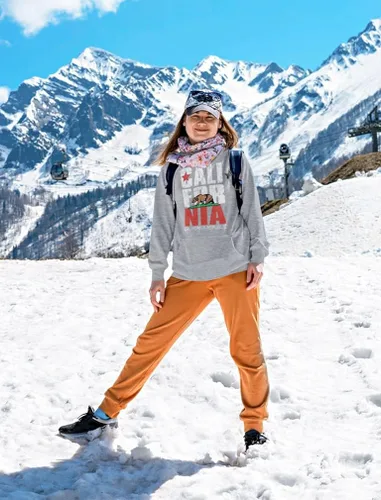 Vista 2 de Sudaderas con capucha de bandera retro de California Bear Republic para mujer