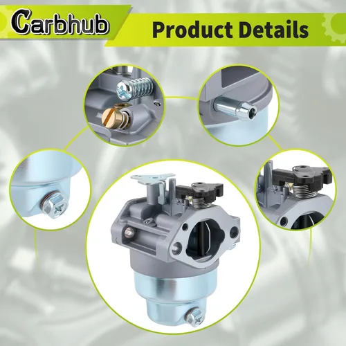 Vista 6 de Carbhub Carburador GCV160 para Honda GCV160 GCV160A GCV160LA GCV160LE HRB216 HRS216 HRT216 HRZ216 Reemplaza 16100-ZM0-804 16100-ZM0-802