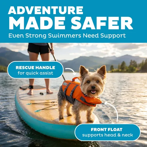 Vista 2 de Outward Hound - Chaqueta salvavidas para perros