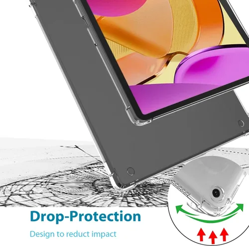 Vista 7 de Zeking Funda para tablet Amazon Fire Max 11, esquinas reforzadas transparentes transparentes de poliuretano termoplástico (TPU) para tableta Amazon