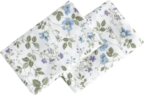 Vista 3 de Laura Ashley - Juego de fundas de almohada estándar, ropa de cama de satén de algodón, se suaviza con cada lavado