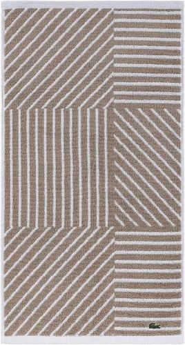 Vista 23 de Lacoste Guethary - Toalla de baño 100% algodón a rayas, aloe, 30 x 54