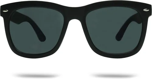 Vista 2 de ShadyVEU Super Dark Black Lens Flat Top Square Oversize Migraine Shades Blackout Gafas de sol Retro