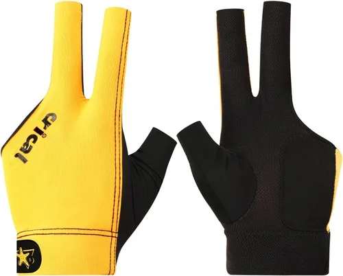 Vista 18 de CRICAL Guante de billar profesional para piscina, diseño de 3 dedos con licra gruesa y agarre antideslizante para hombres y mujeres, accesorios