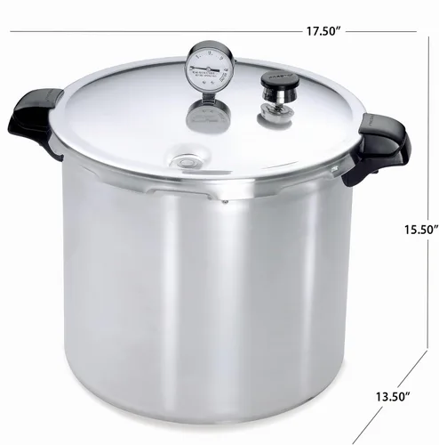 Vista 10 de Presto 01784 Enlatadora de presión compatible con inducción de 23 quart, plateada, de aluminio