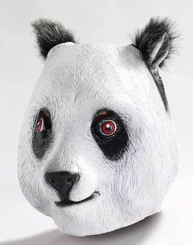 Vista 2 de Forum Novelties Máscara de látex de lujo, panda, Panda