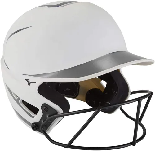 Vista 9 de Mizuno Casco de bateo de sóftbol F6 Fastpitch para adultos con máscara