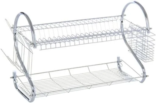 Vista 10 de UPKOCH Escurridor de platos para fregadero, estante seco para platos, soporte para palillos, soporte para utensilios sobre el fregadero, escurridor
