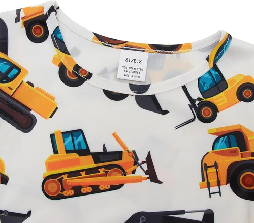 Vista 4 de ALISISTER Vestido de verano de manga corta para niñas pequeñas