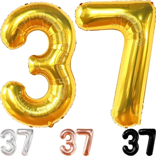 Vista 11 de KatchOn, Globo plateado de 40 pulgadas, decoraciones de cumpleaños para hombres y mujeres