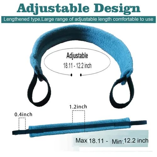Vista 4 de 2 lazos reutilizables para cirugía de cuello, suministros de soporte de tubo de traqueostomía ajustable, suave, reutilizable, se adapta a la mayoría