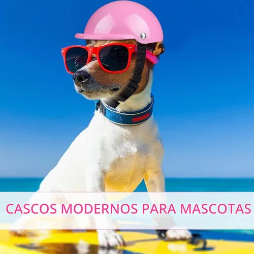 Vista 2 de Casco de perro para mascotas, casco duro para mascotas, Chihuahua, motocicletas, bicicleta, protección al aire libre, a prueba de sol, impermeable