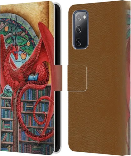 Vista 395 de Head Case Designs Officially Licensed Carla Morrow Galactic Entrancement Dragons Leather Wallet Case Compatible with Samsung Galaxy A07 4G
