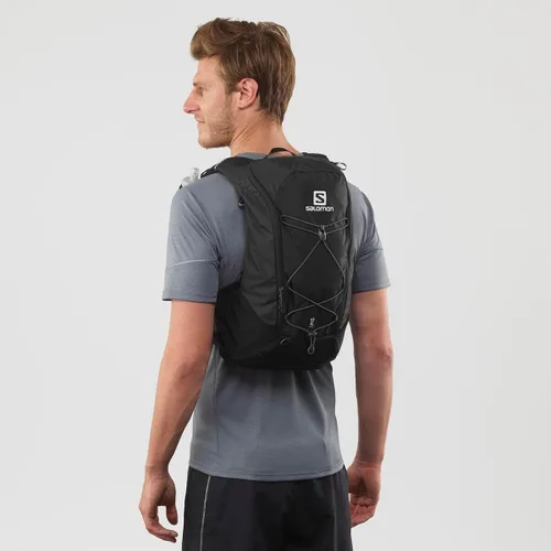 Vista 6 de Salomon Unisex Agile 12 Set, Hydration & Storage Vest with 500ml Flasks Included Negro