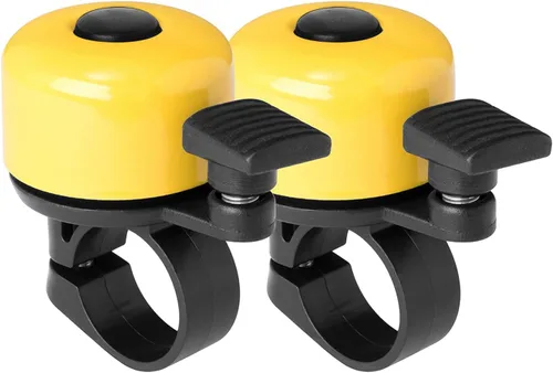 Vista 7 de Bike Bell 2 Pack with Loud Melodious Sound Classic Mini Bicycle Bell for Kids Adults Bike Horn for Road, Mountain Bike for Scooter, MTB, BMX