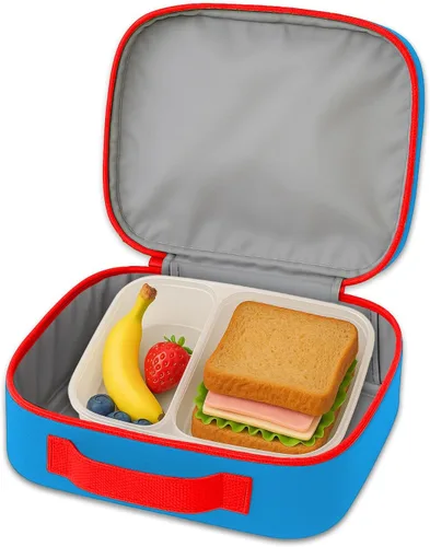 Vista 4 de Spidey and Friends - Lonchera para niños con bolsa de almuerzo aislada