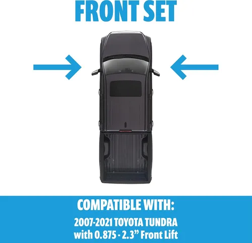 Vista 7 de Par de amortiguadores monotubos delanteros ajustables en altura de conducción serie 5100 para Tundra 4WD 2007-2021 – Proporciona elevación delantera