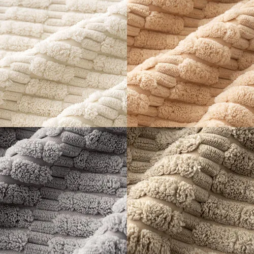 Vista 4 de MIULEE - Paquete de 4 fundas de almohada decorativas de pana suave, 18 x 18 pulgadas, para sofá, sala de estar, sillón y cama, decoración rústica