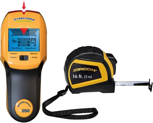 Vista 10 de Zircon MultiScanner A200 – Escáner de pared electrónico, detector de pernos y metales con detección de cables de corriente alterna en vivo, puntero