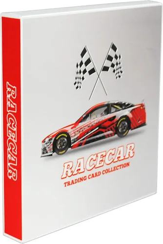 Vista 9 de UniKeep Carpeta de almacenamiento de tarjetas coleccionable con temática de Nascar, capacidad de 360 tarjetas (coche)