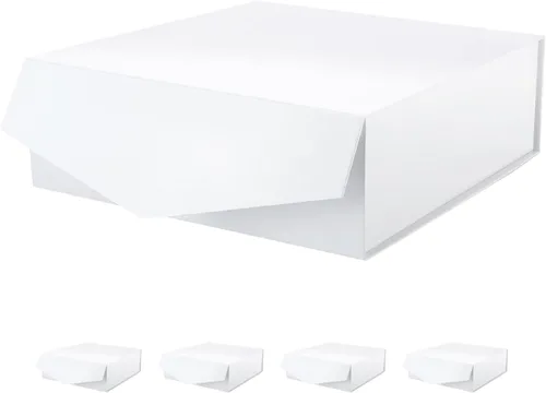 Vista 24 de Caja de regalo negra con tapa magnética para regalo Negro-9